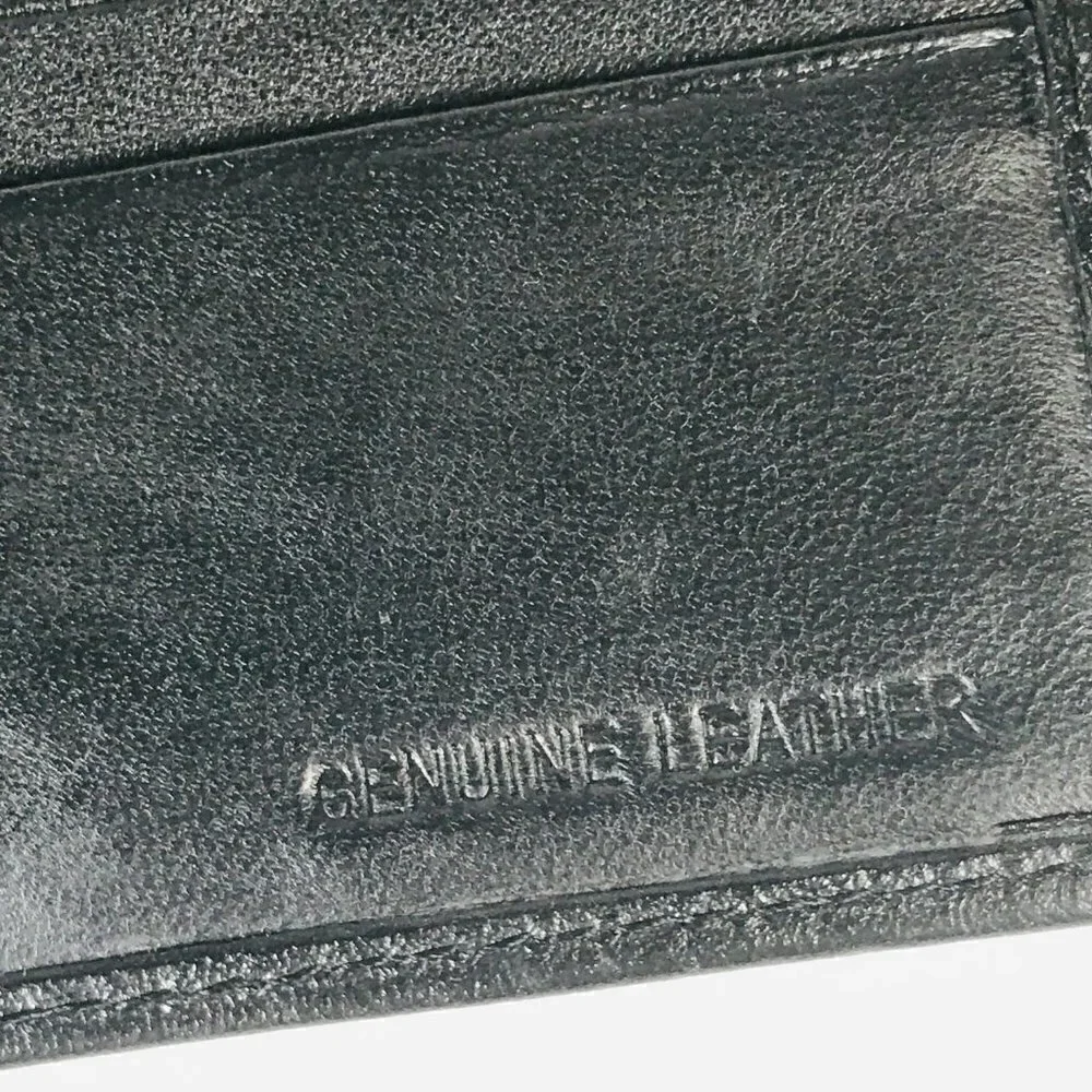 Black Genuine Leather Mens Wallet